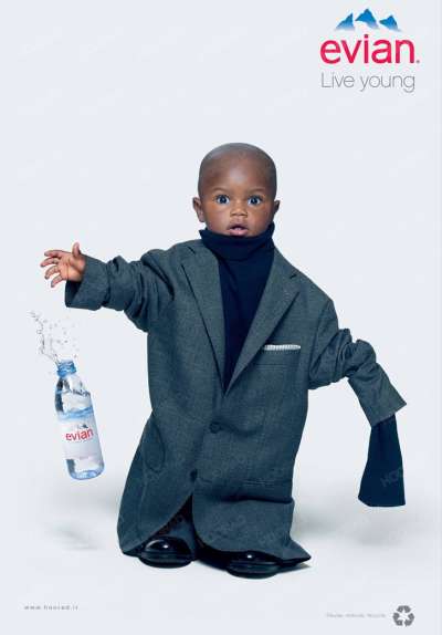 کمپین تبلیغاتی آب معدنی Evian