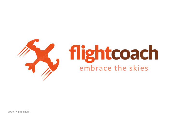 طراحی لوگو و برندینگ شرکت آموزش خلبانی Flight Coach