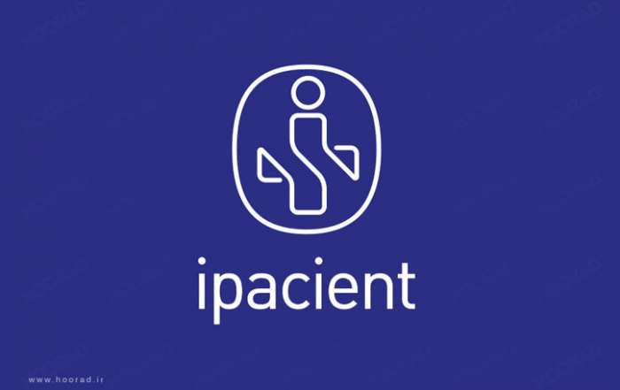 طراحی لوگو Ipacient ب بیمارستان