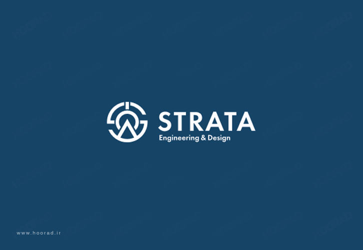 طراحی لوگو و برندینگ شرکت مهندسی Strata