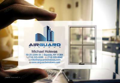 طراحی کارت ویزیت Airguard Windows
