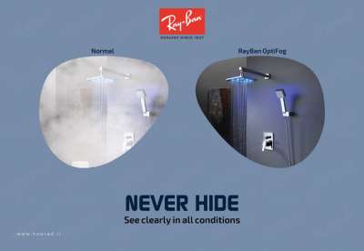 کمپین تبلیغاتی «هیچ چیز مخفی نمی ماند» عینک Ray-Ban